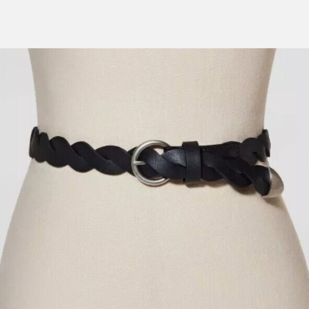 Universal Thread Vegan Rope Belt with Silver Details